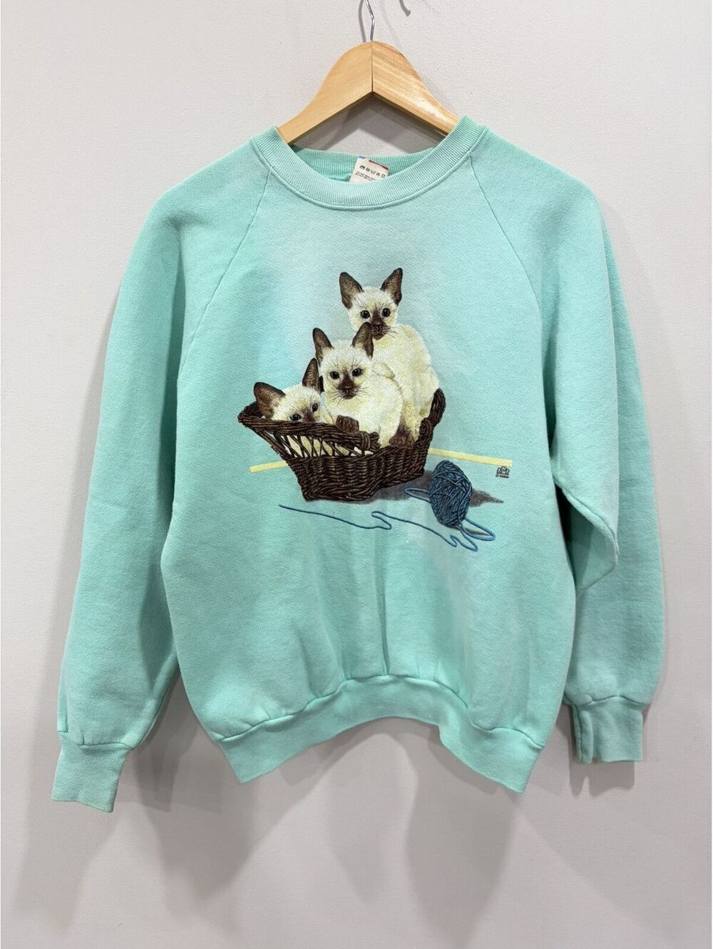 Vintage Siamese Cat Sweater Sweatshirt kitten